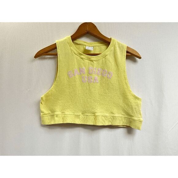 Zara Other - Zara Girls San Diego USA Sleeveless Cropped Top Yellow Size 10